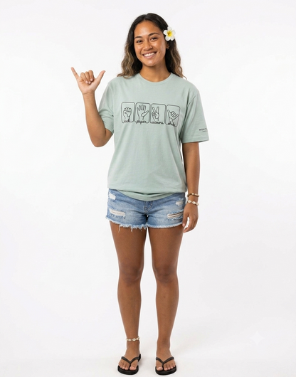 Rock. Paper. Scissors. Shaka Tee